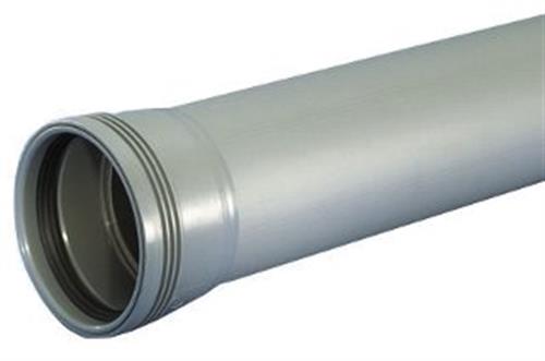 Wavin Wafix afløbsrør, Ø75 mm, 3000 mm, plast, grå