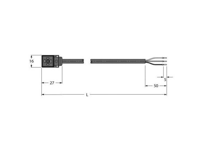 Turck Vc8s02-A80e-2/Txl 6606683 Ventilstik Indhold: 1 Stk