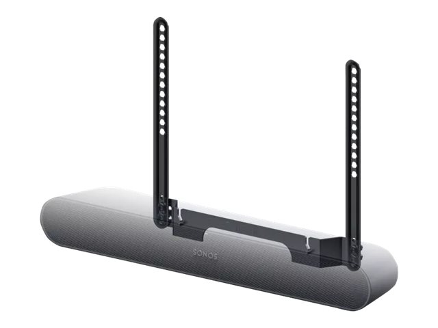 Udvej Kælder prik Flexson - Komponenter til montering (TV mount attachment) - for lydbarre -  højkvalitetsstål - sort - skærmstørrelse: 40"-80" - for Sonos Ray