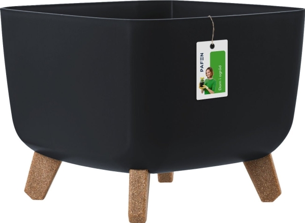 Prosperplast Kvadratinė vazonas Gracia 29x29 cm antracitas