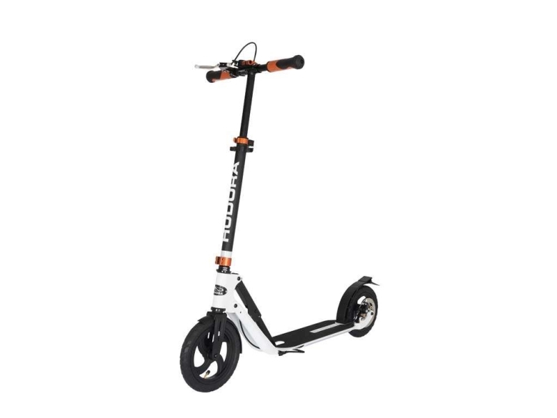 Hudora Bigwheel Air 230 Dual Brake, Universel, Klassisk Scooter, Ethvert Køn, 120 Kg, 2 Hjul, Sort, Hvid