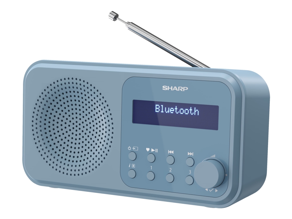 Sharp Tokyo Dr-P420 - Dab Bærbar Radio - Stålblå