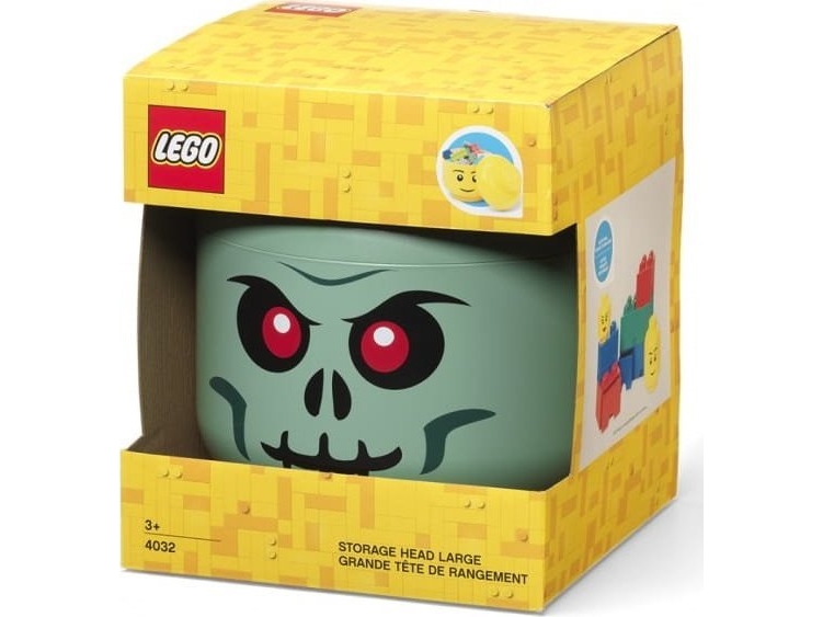 Raum Kopenhagen Lego Storage Head Skeleton , Aufbewahrungsbox (Schwarz/Rot, Groß)