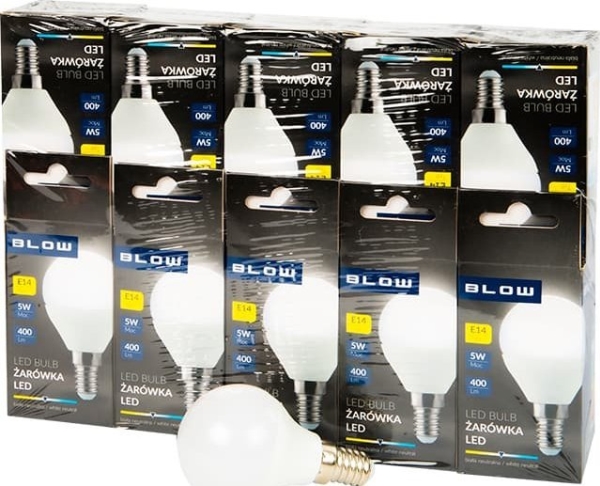 Blow LED lemputė E14 G45 ECO 5W - 10vnt