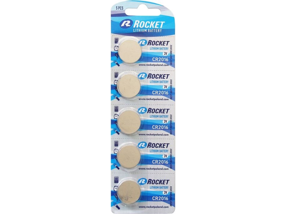 Rocket Cr2016 90Mah Batteri 5 Stk.