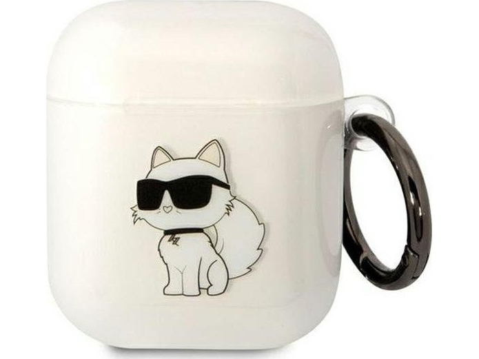 Karl Lagerfeld Karl Lagerfeld Kla2hnchtct Airpods 1/2 Abdeckung Transparent Ikonik Choupette