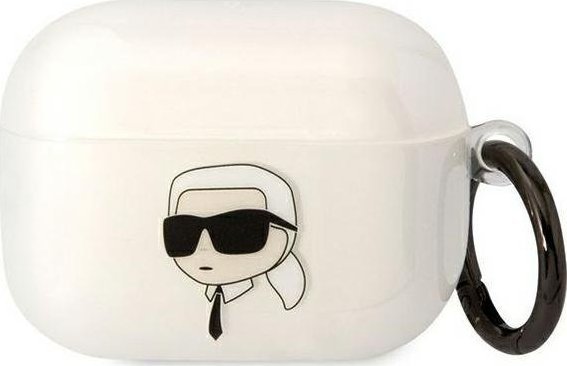 Karl Lagerfeld Klaphniktct Airpods Pro Case Transparent Karl’S Head