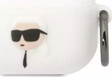 Karl Lagerfeld Protective case for headphones Karl Lagerfeld for AirPods Pro cover white/white Silicone Karl Head 3D