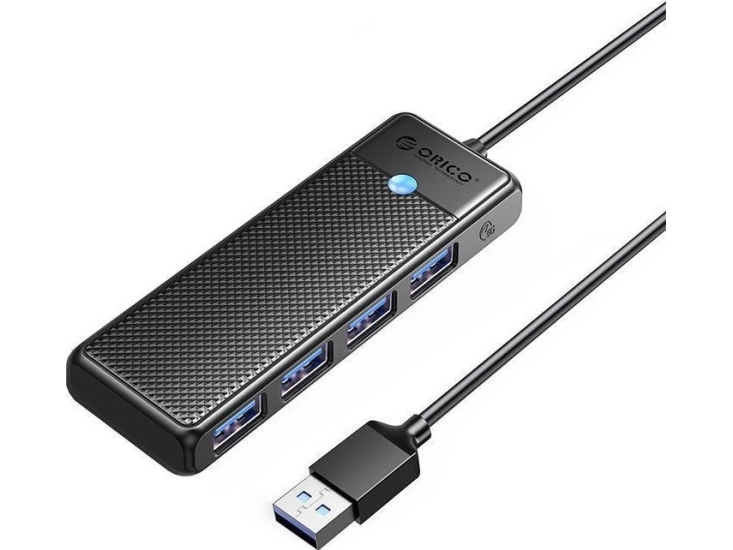 Orico Usb-A Hub 4 Anschlüsse Usb-A 3.0 5Gbps Schwarz