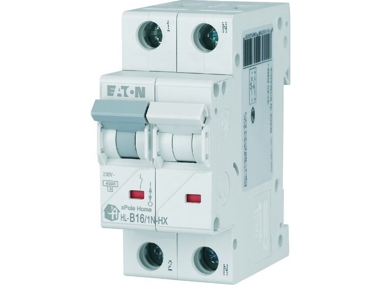 Overstrømsafbryder 1P+N B 16A 6Ka Ac Xpole Home Hn-B16/1N 194841