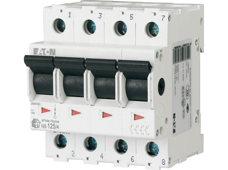 Eaton Leitungsschutzschalter/Hauptschalter Modular 125A 4P His-125/4 142835