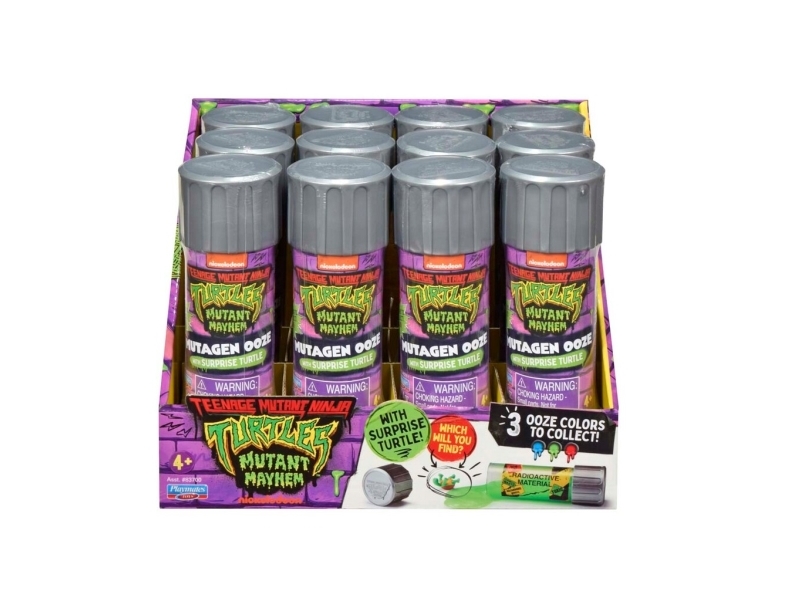 Turtles Mutant Mayhem Mutagen Ooze Canister Asst.