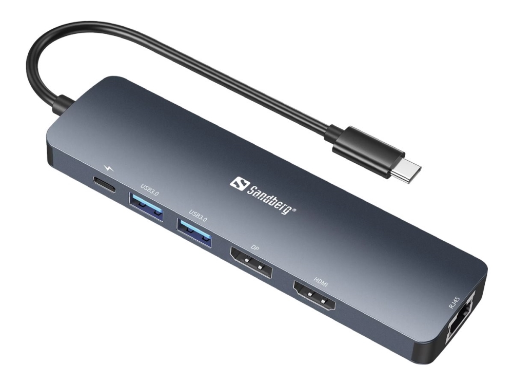 Sandberg Dockingstation Usb C Hdmi Dp 100mb Lan