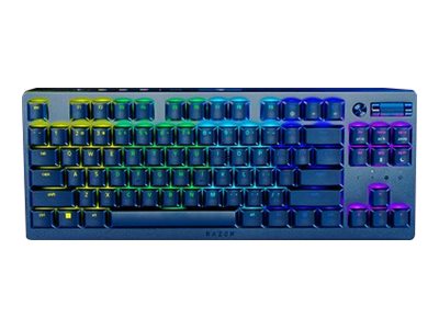 Razer Deathstalker V2 Pro - Tastatur - Uten Nummertastatur - Bakgrunnsbelyst - Trådløs - 2.4 Ghz, Usb-C, Bluetooth 5.0 - Qwerty - Tysk - Tastsvitsj: Razer Linear Optical Switch Red - Svart