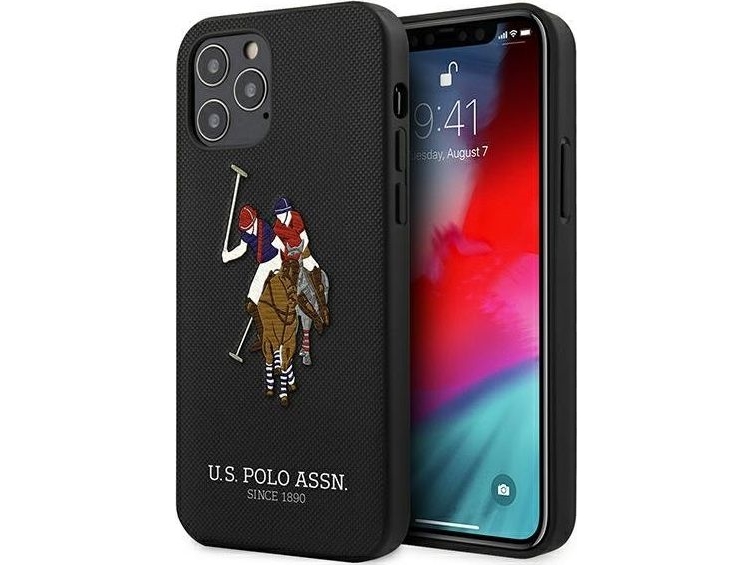 Us Polo Assn Us Polo Ushcp12lpugflbk Apple Iphone 12 Pro Max 6.7" Dėklas Telefonui Juodos Spalvos Polo Embroidery Collection
