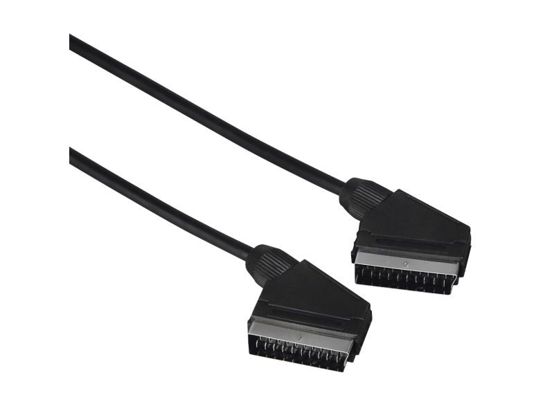 Hama 00205081, 1,5 M, Scart (21-Pin), Scart (21-Pin), Hanstik, Hanstik, Sort