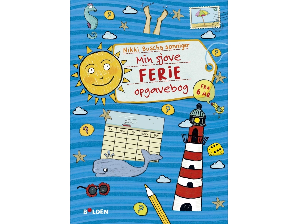 Min sjove ferie-opgavebog - fra 6 år | Skola & Hobby - Skolböcker & kalkylblad - Lösa ark och block | GameStuff