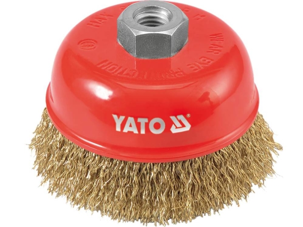 Yato Bottom Tool 100Mm, For M14 Thread, Wavy Wire 4766