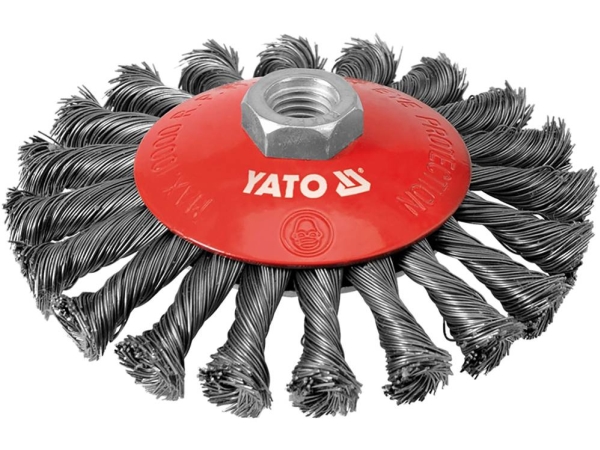 Wheel Brush 125Mm With M14 Thread Stainless Steel Wire [Yt-4764]