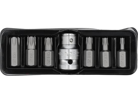 Yato Yt-0416 Torx Sikkerhedsbitholder Sæt 7 Dele T25-T55