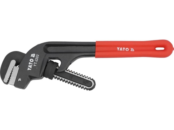 Yato Yt-2206, Sort, Rød, Amerikansk Rørtang, Rød, 10 Cm, Polyvinylchlorid (Pvc), Støbejern, Kulstofstål