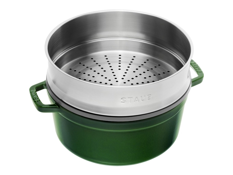 ZWILLING STAUB LA COCOTTE, Gryde bradepande, Rund, Støbejern, Keramisk, Gas, Halogen, Induktion, Forseglet plade, Grøn, Emalje