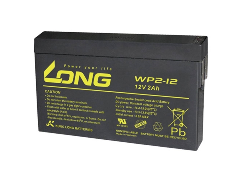 Lang Wp2-12 Blei-Säure-Akku 12 V 2 Ah Bleivlies (B X H X T) 150 X 90 X 20 Mm Flachstecker 4,8 Mm Geringe Selbstentladung, Wartungsfrei