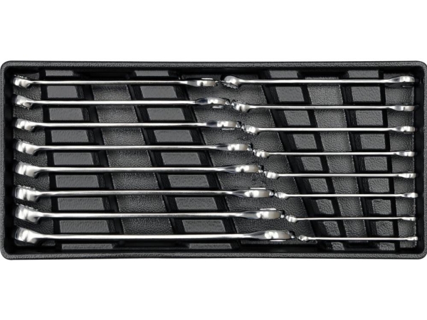 Yato Yt-5531, 6,7,8,9,10,11,12,13,14,15,16,17,18,19,20,21 Mm, Metallic, Krom-Vanadium-Stål, Satin, Krom, Satin, 15°