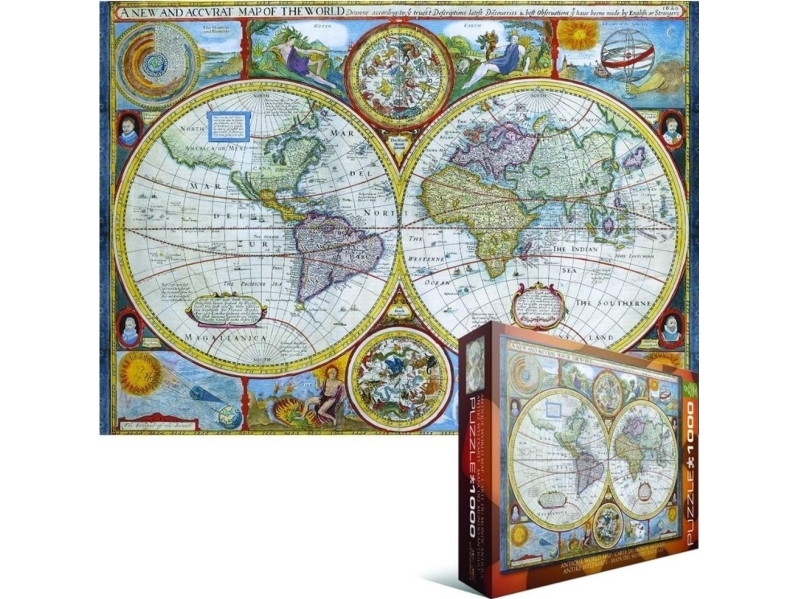 Pussel 1000 Antique World Map 6000-2006