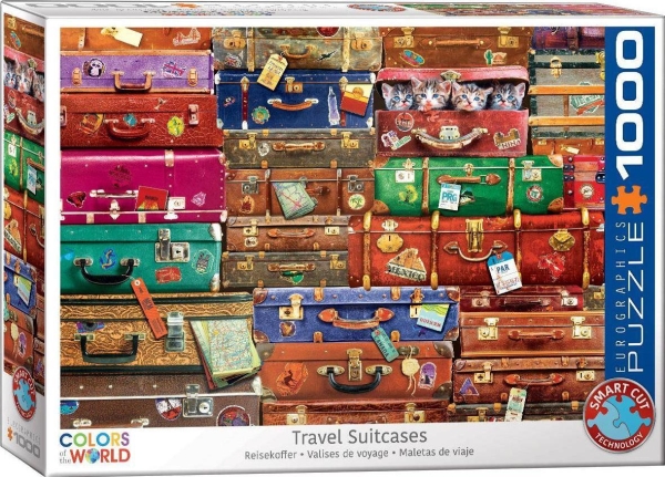 Puzzle Reisekoffer - 1000 Teile, 48*68Cm
