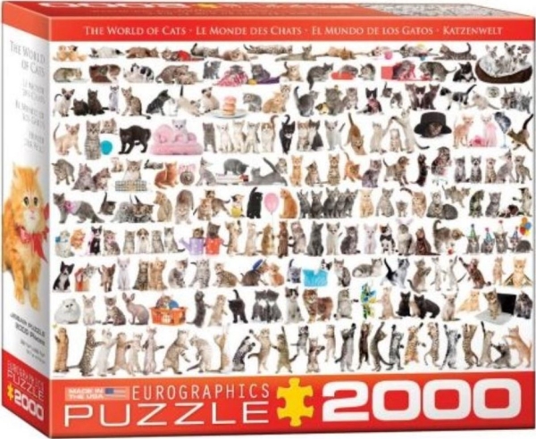 Puzzle 2000 The World Of Cats 8220-0580