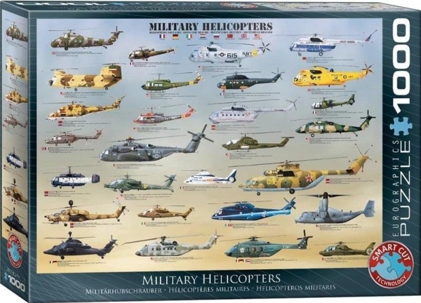 Puslespil 1000 Brikker: Helicopters