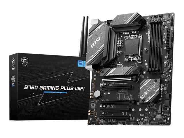 Msi B760 Gaming Plus Wifi, Intel, Lga 1700, Intel Celeron , Intel Pentium Gold, Ddr5-Sdram, 192 Gb, Dimm