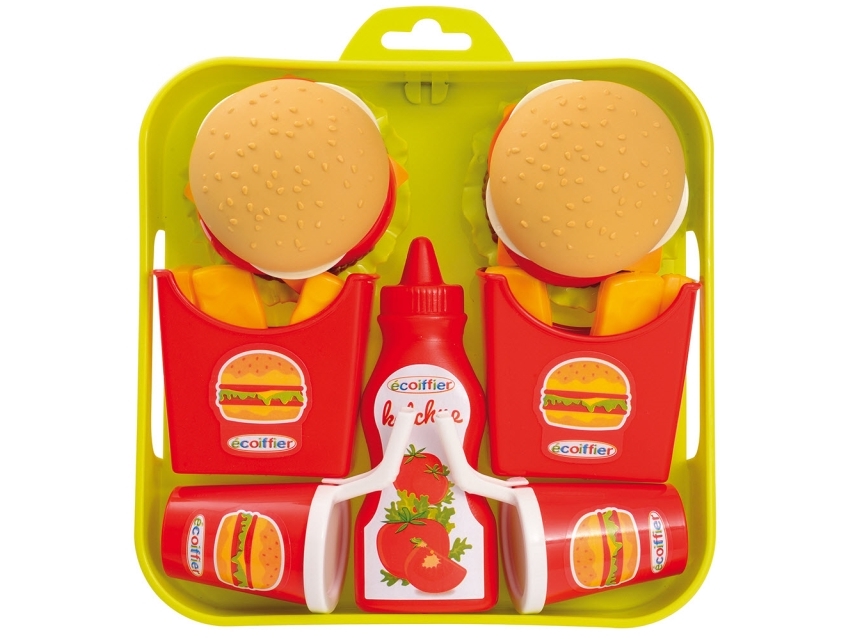 Ecoiffier Hamburger Tray -lelusarja