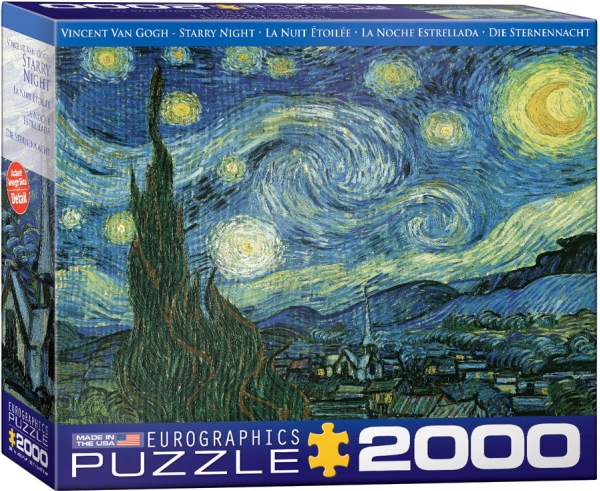 Puzzle 2000 Starry Night, Vincent Van Gogh