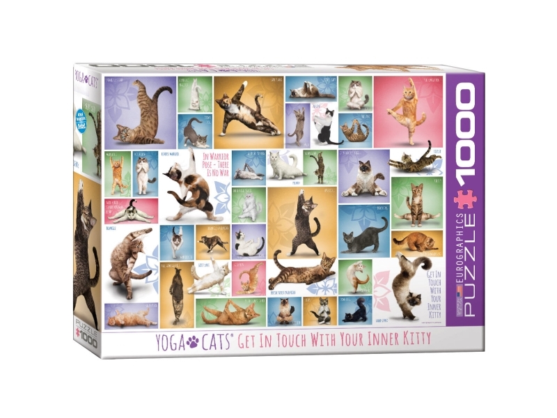 Eurographics Puslespil 1000 Kat Yoga