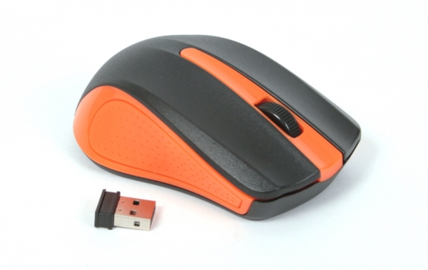 Omega Om-419, Ambidextrous, Laser, Rf Trådløst, 1000 Dpi, Sort, Orange