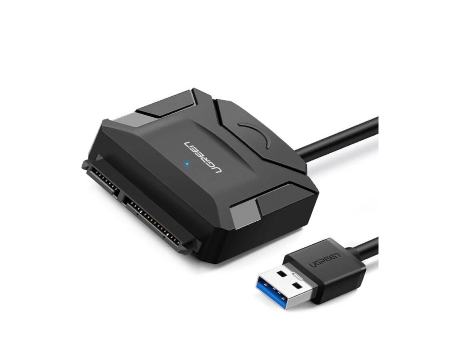 Ugreen 20611, USB 3.0, SATA III, 0,5 m, Sort