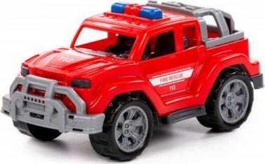 Jeep Feuerwehrauto 21,8X12x10,3Cm Im Netz, Rot