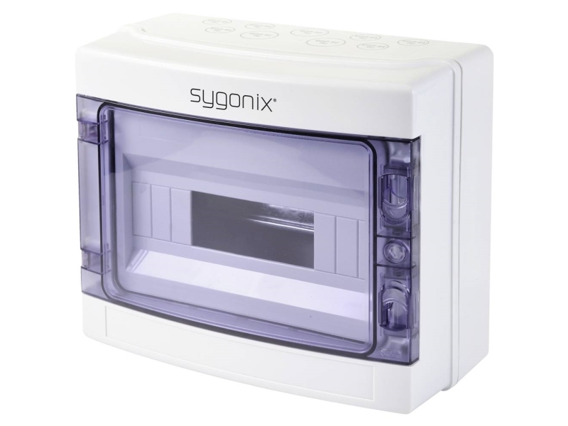 Sygonix Sy-5491854 Installationsfordeler, Overflademontage, 12 Delinger, 1 Række, 1 Stk (Sy-5491854)
