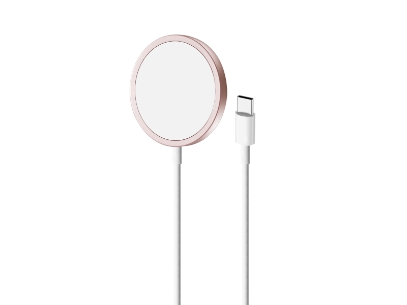 Puro Trådløs Oplader Puro Magnetisk Opladerkabel Usb-C Magsafe 15W (Pink)