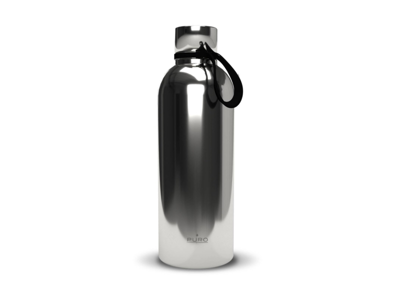 PURO PUWB750DW3STEEL, 750 ml, Daglig användning, Silver, Rostfritt stål, 24 h, 12 h | N - A | GameStuff