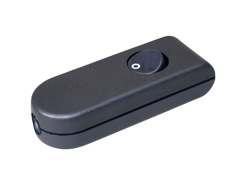Interbär 8093-204.01 Schnurschalter Schwarz, Weiß 1 X Aus/Ein 2 A 1 St