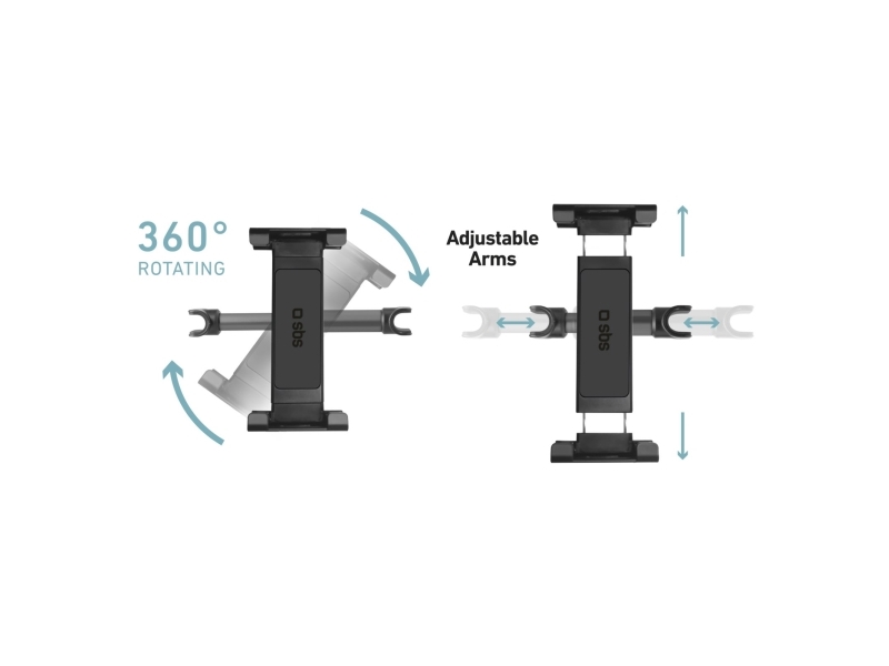 SBS TACARHOLDERK, Mobiltelefon/Smartphone, Tablet/UMPC, Passiv holder, Bil, Sort