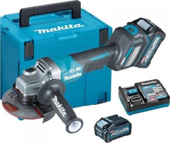 Makita GA029GM201, 8500 rpm, 12,5 cm, Batteri, 4 At, 3 kg, Borstlös motor