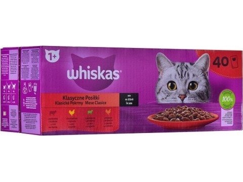 Whiskas Classic Mahlzeiten In Sauce - Nassfutter Für Katzen - 40X85g
