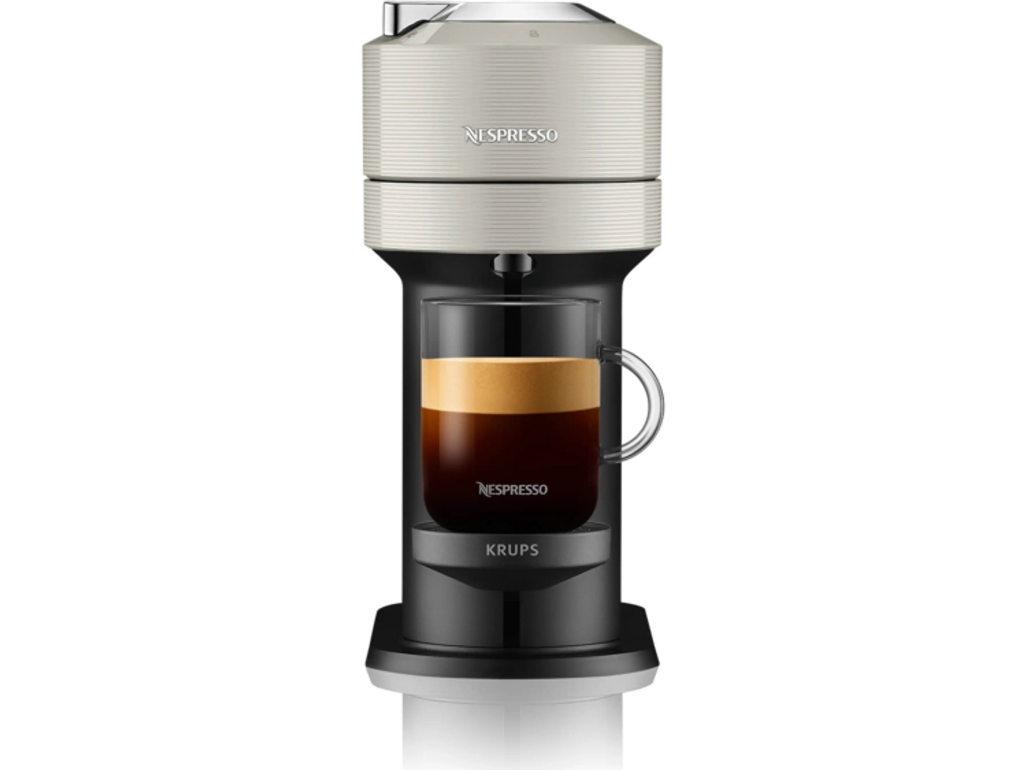 slot Troende Tilgivende Krups Nespresso Vertuo Next & Aeroccino XN911B, capsule machine (light  grey/black)