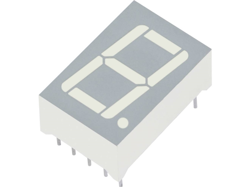Kingbright 7-segmentsvisning Grøn 14 mm 2.2 V Ciffertal: 1 SC56-11GWA