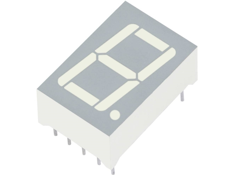 Kingbright 7-segmentsvisning Gul 14.2 mm 1.95 V Ciffertal: 1 SC56-11SYKWA