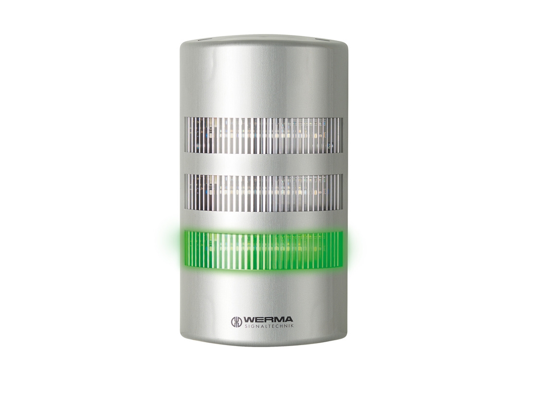 Werma Signaltechnik Kombisignalgeber Led Werma Dauerlicht, Blinklicht 24 V/Dc 85 Db